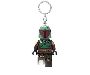 IQhk Lego Star Wars - Boba Fett Schlüsselanhänger mit LED-Taschenlampe Spielzeuggeschenke für Kinder - 76 mm große Figur - 2 CR2025 Batterien enthalten
