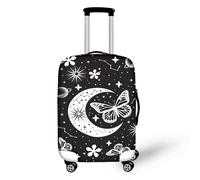 IQOPPEDR Elastische Gepäckschutzhülle mit Jamaika-Flagge, für 63,5 cm Trolley-Koffer, schützt Staubbeutel, Kind, Cartoon-Reisezubehör, kratzfeste Gepäck-Oberbekleidung, Größe L, Galaxy Butterfly, XL