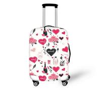 IQOPPEDR Elastische Gepäckschutzhülle mit Jamaika-Flagge, für 63,5 cm Trolley-Koffer, schützt Staubbeutel, Kind, Cartoon-Reisezubehör, kratzfeste Gepäck-Oberbekleidung, Größe L, Honigherz, XL (for