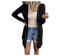 IQYU Feinstrick Cardigan Damen - Strickjacke Damen Sommer DüNn-Strickcardigan Langarm Strickmantel Leicht Elegant üBergangsjacke Herbst Damen-Jacken Teenager MäDchen Feinstrickjacke Outwear
