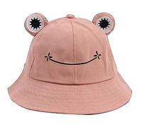 IQYU Fischerhut Damen Sommer- Kawaii FischerhüTe FüR Jugendliche Lustig Sonnenhut Faltbar BaskenmüTze Mit Ohr Unisex Sommerhut Hat Anglerhut-Urlaubshut FrüHjahr/Sommer-Freizeithut Sonnenhut