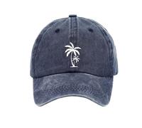 IQYU Max Cap Herren Distressed Baseball Cap Dad Hats for Men Women Washed Cotton Trucker Hat Adjustable Profile Caps 47 Cap Herren (Navy, One Size)