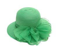 IQYU Waschmittel Caps Outdoor Hat Damen Tee Hochzeitskleid British Cap Braut Fascinator Baseballmützen Lustige Hüte Für (Green, One Size)