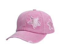 IQYU Willys Cap All-Bedruckte Women 's Baseball Cow hat Star Baseball Mütze Lions Cap (Pink, One Size)