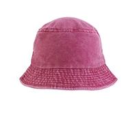 IQYU Wismut AUE Fischerhut Unisex Double Side Wear Reversible Bucket Hat Trendy Cotton Twill Canvas Sun Fishing Hat Fashion Cap Hut Mit Zigarettenhalter (Wine, One Size)