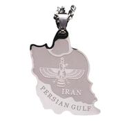Iran Karte Ahura Mazda Halskette, Umriss Anhänger Halskette Schmuck, Unregelmäßige Geländekarte Umriss, Modische Persönlichkeitsaccessoires, Trendige Passende Artikel Für Männer Und Frauen, We