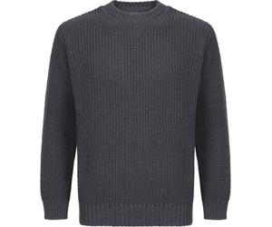 IrelandsEye Crosshaven Ribbed Crew Neck Sweater Men graphite - Größe L