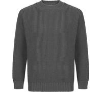 IrelandsEye Crosshaven Ribbed Crew Neck Sweater Men steel marl - Größe XXL