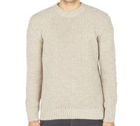 IrelandsEye Crosshaven Ribbed Crew Neck Sweater Men stone marl - Größe XXL