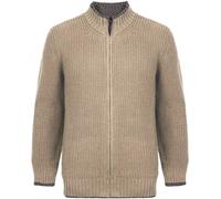 IrelandsEye Rockbrook Ribbed Cardigan Men silver marl - Größe XXL