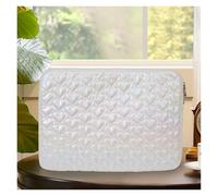 IRGVJIFR Laptoptasche Niedliche Schutzhülle for Pad-Computer, for bis zu 15 Zoll große, süße Laptop-Hülle, gesteppte, weiche Puffer-Tasche(Heart White)