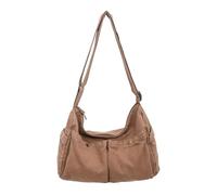 IRGVJIFR Umhängetasche Vintage Canvas Messenger Bag Casual Crossbody Retro Große Umhängetasche Multi Pocket(Dark khaki)