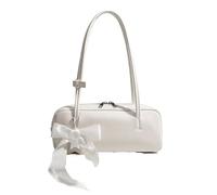 IRGVJIFR Unterarmtasche Damen Große Kapazität Umhängetaschen Innenfach Weiche Taschen for Frauen Reißverschluss Pu Damenhandtaschen(White)