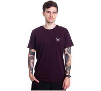 Iriedaily Herren Sommer-T-Shirt Chestflag Tee – Bio-Baumwolle 100% – Aubergine XL
