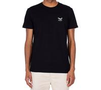 Iriedaily T-Shirt Chestflag Tee Herren Bio-Baumwolle Sommer Schwarz Größe S