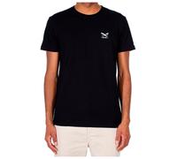 IRIEDAILY Herren Bio-Baumwoll Sommer T-Shirt - Chestflag Tee in Schwarz, M