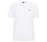 IRIEDAILY Herren Bio-Baumwoll Sommer T-Shirt - Chestflag Tee in Weiß, M