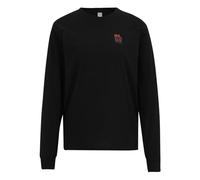 IRIEDAILY Damen LS Square Flowers Bio-Baumwolle Regular Fit M Black