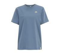 IRIEDAILY Damen T-Shirt Skate Heart Relaxed Fit L Greyblue