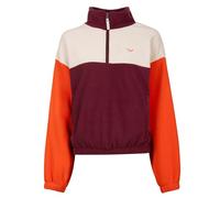 Iriedaily Cally Fleece Troyer Wine (Weiß/Rot/Orange) M