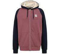 IRIEDAILY De College 2 Zip Hoodie, Bio-Baumwolle, Navy red, L