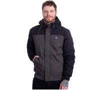 Iriedaily - Eissegler Black/Olive - Jacke - Schwarz - XXL - Shell: 65% Polyester, 35% Baumwolle; Lining: 100% Polyester Schwarz XXL