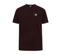 IRIEDAILY Herren Bio-Baumwoll Sommer T-Shirt - Chestflag Tee in Aubergine, S