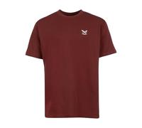 IRIEDAILY Herren Bio-Baumwoll Sommer T-Shirt - Chestflag Tee in Dark Rum, S