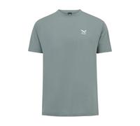 IRIEDAILY Herren Bio-Baumwoll Sommer T-Shirt - Chestflag Tee in Steelgrey, L