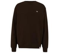 IRIEDAILY Herren Crewneck MINI Flag 2 Baumwolle Regular Fit Dark Coffee