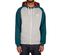 IRIEDAILY Herren Hoodie DE College 2 Zip Bio-Baumwolle Regular Fit Grey-Mel.