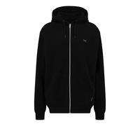 IRIEDAILY Herren Hoodie MINI Flag 2 Zip Bio-Baumwolle Regular Fit Uni Black