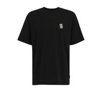 Iriedaily Herren T-Shirt Bone Cat Bio-Baumwolle Relaxed Fit Schwarz L