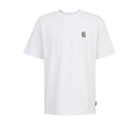 IRIEDAILY Herren T-Shirt Bone CAT Bio-Baumwolle Relaxed Fit L White