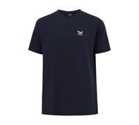 IRIEDAILY Herren Bio-Baumwoll Sommer T-Shirt - Chestflag Tee in Navy, XL