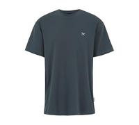 Iriedaily T-Shirt Mini Flag Relaxed Tee – Relaxed Fit, 100% Bio-Baumwolle – Dark Steel L