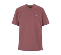 IRIEDAILY Herren T-Shirt MINI Flag Relaxed Bio-Baumwolle Relaxed Fit S Plum