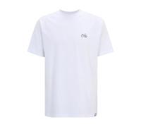 IRIEDAILY Herren T-Shirt aus Bio-Baumwolle - Peaceride Emb Tee in White, S