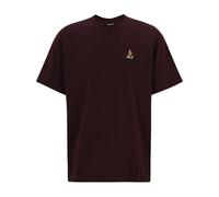 Iriedaily Herren T-Shirt What The Duck Bio-Baumwolle Relaxed Fit Aubergine XL