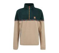 Iriedaily Troyer Monte Noe Herren Half-Zip Fleece recyceltes Material Regular Fit Hunter