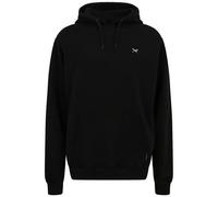 IRIEDAILY Herren Bio-Baumwoll Kapuzenpullover - Mini Flag 2 Hoody in Black, M