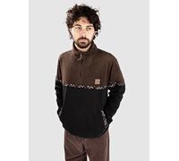 Iriedaily Monte Noe Troyer Half-Zip Fleece Pullover dark coffee Herren Gr. M