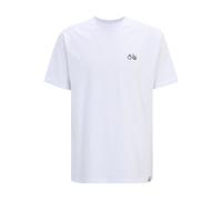 IRIEDAILY Herren T-Shirt aus Bio-Baumwolle - Peaceride Emb Tee in White, M