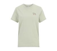 Damen T-Shirt - Puffy Dog Embroidered - Light Sage,S,Grün