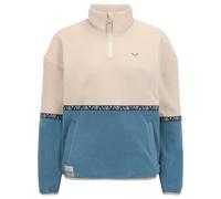 Iriedaily - Women's Holina Fleece Troyer - Fleecepullover, Gr. XL, beige/blau (Grey/Blue)