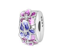 Iris (Eternal Friendship) Sicherheitsverschluss Charm, Charm für Armband, Kompatibel mit Pandora Armband Halskette