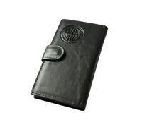 Irish Leather Women Wallet - Celtic Knot Embossed RFID Bifold - Large Capacity, Durable Design for Daily Use, Travel & Style, Dunkelgrün, Modischer Ethno-Stil