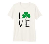 Irish Love Clover Green Saint Patricks Day Irland Premium T-Shirt