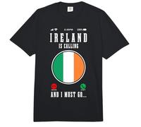 Irland is Calling and I Must Go Irish Flagge Travel Funny Comfort Colors Adult Heavyweight T-Shirt
