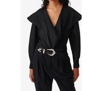 IRO Paris Marissa Top Shiny Black Größe: 40 | Blusen Outlet | Damen | Schwarz